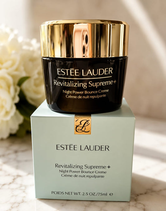Estée Lauder Revitalizing Supreme+ Night Power Bounce Creme Moisturizer – Peptide Night Cream, 2.5 oz (75 mL)
