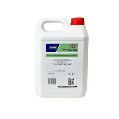 Gallup 5L RTU Fast-Acting Weedkiller & Moss Control - Visible Results in 24 Hours