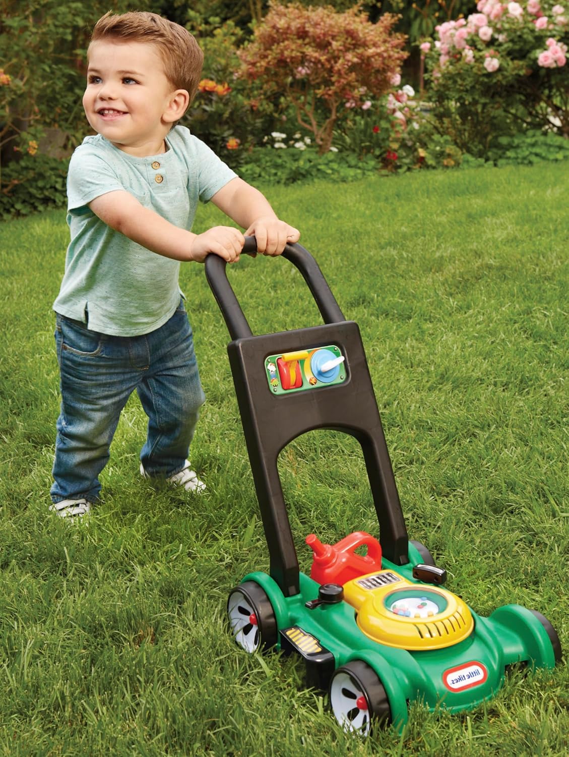 Little Tikes Gas 'n Go Mower - Realistic Lawn Mower for Outdoor Garden Play with Mechanical Sounds