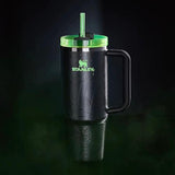 Stanley Halloween Quencher H2.0 FlowState Tumbler 40 OZ – Web Glow Black & Green
