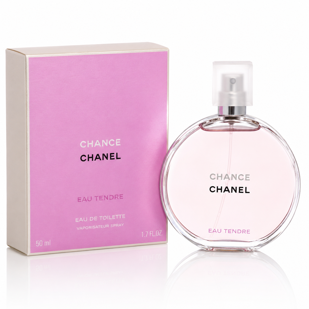 CHANEL Chance Eau Tendre Eau de Toilette Spray for Women 1.7 oz