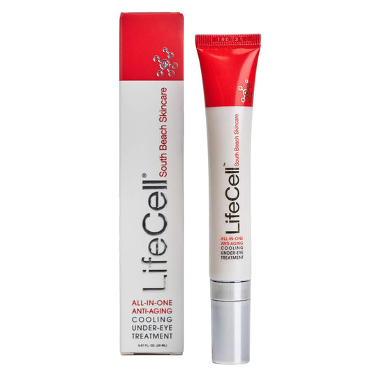 LifeCell South Beach Skincare All-In-One Anti-Aging Cooling Under-Eye Treatment – 1.01 fl oz (30 mL)